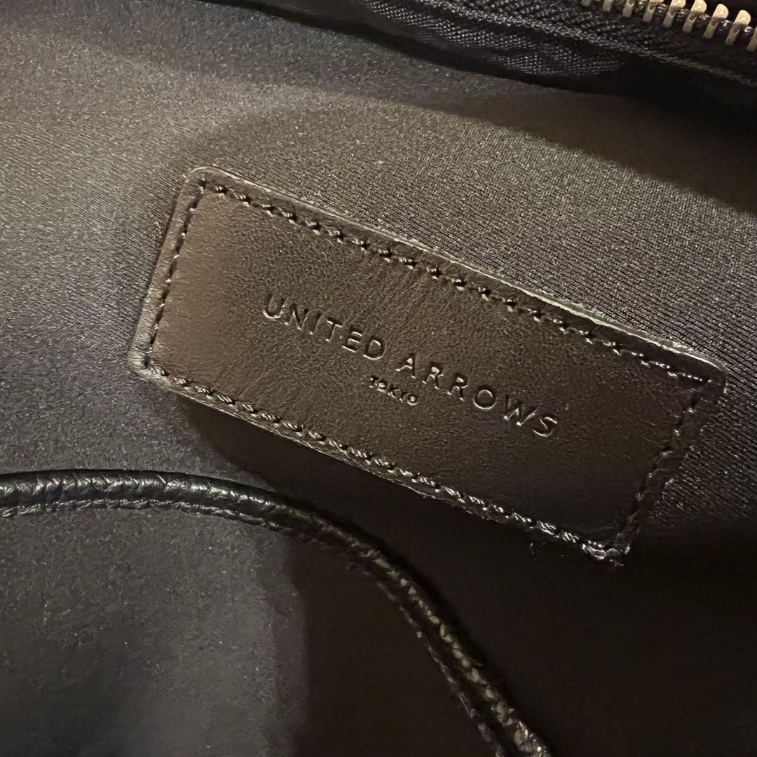 美品✨ユナイテッドアローズ ブラック ビジネスバッグ レザー 2way A4