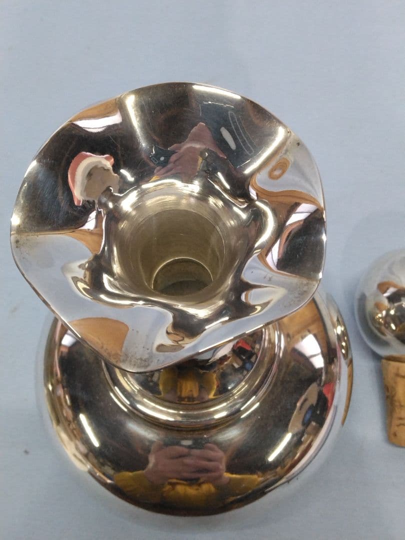 銀製品 デキャンタ 工芸品 ワイン ブランデー