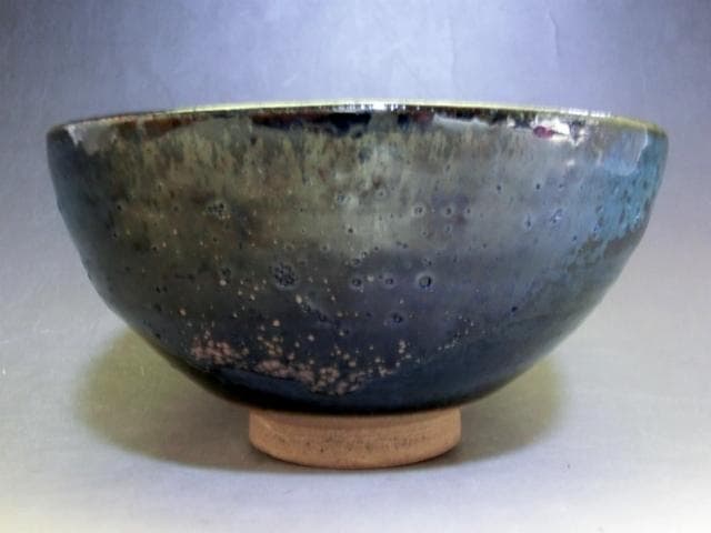 茶碗□結晶釉 渚 堅 青釉 お茶道具 古美術 時代物 骨董品□の通販はau
