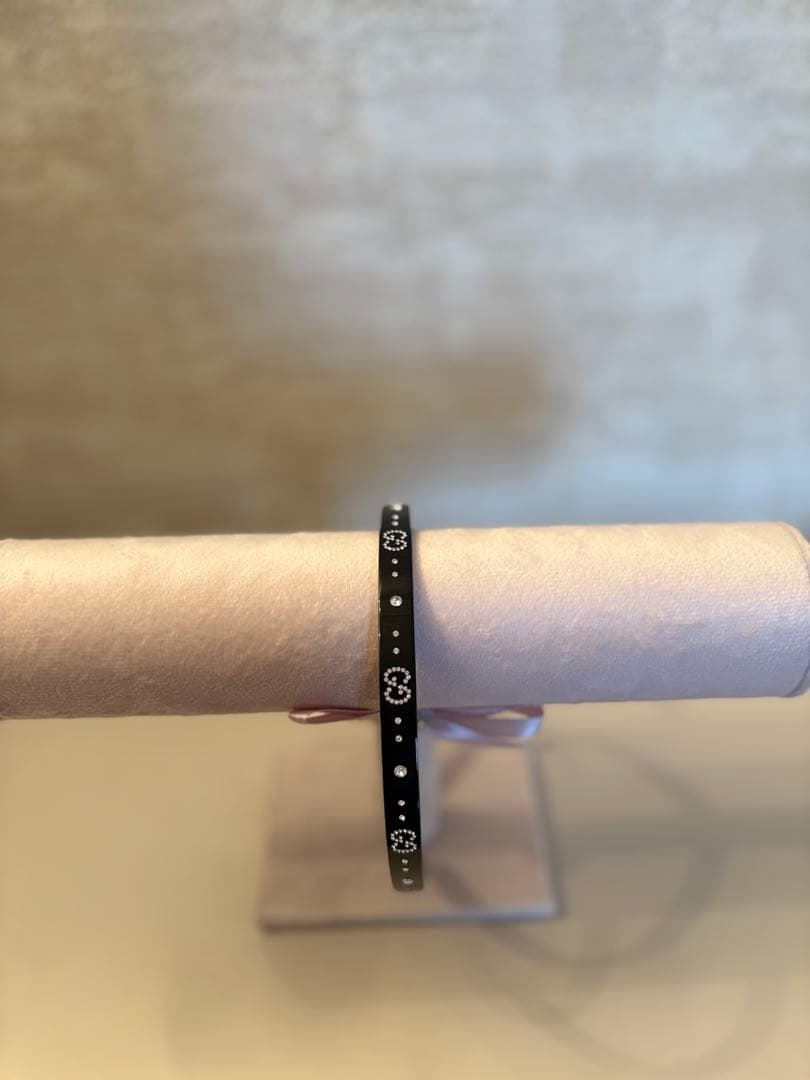 美品♡GUCCI GG クリスタルヘアバンド