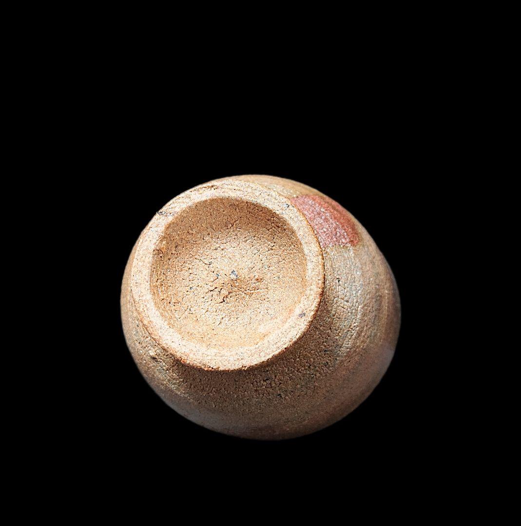 唐津焼 川上清美 唐津馬上盃ぐい呑 共箱、共布、栞全揃い 本物保証 #ぐい呑み