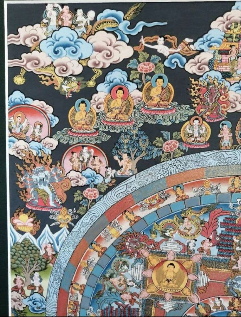 曼荼羅 手描き 肉筆 絵