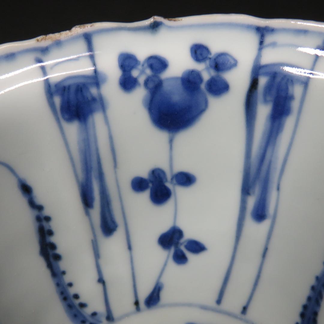 小鉢 古染付 明末清初期 染付 鳥の図 芙蓉手 中国骨董 希少 B - メルカリ