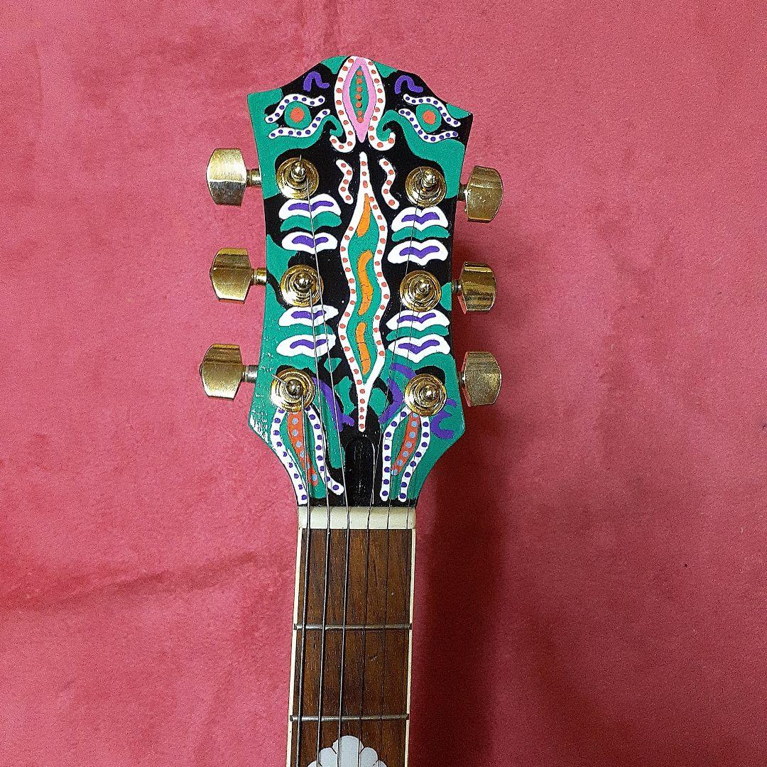 【良・美品】サイケペイント・hideモデル。モッキンバード。ソフトケース付属。