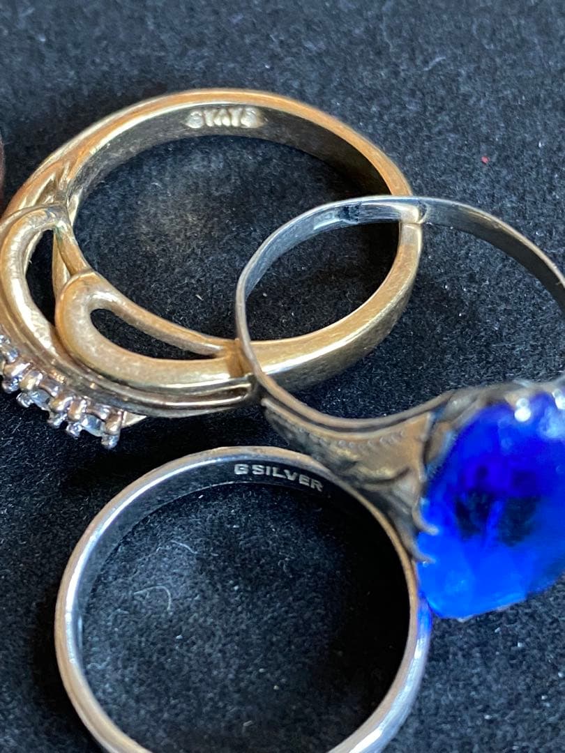 m*m様 まとめ売りアクセサリーR27☆指輪　リング　無選別約380gオークショ