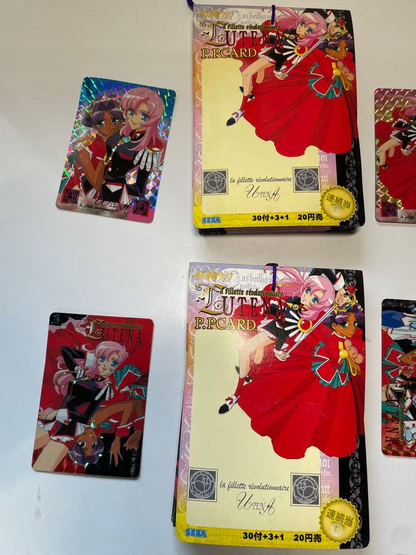 希少デットストック品　少女革命ウテナPPカード未使用5個セット