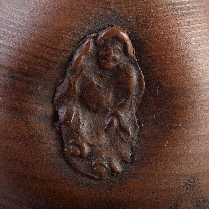 桂又三郎極め 江戸初期 古備前 人形徳利 共箱 V 9045