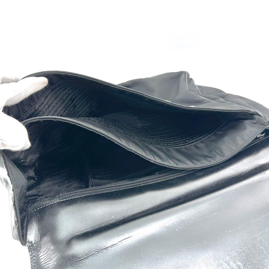 PRADA プラダ ビジネスバッグ ナイロン×レザー ブリーフケース ブラック