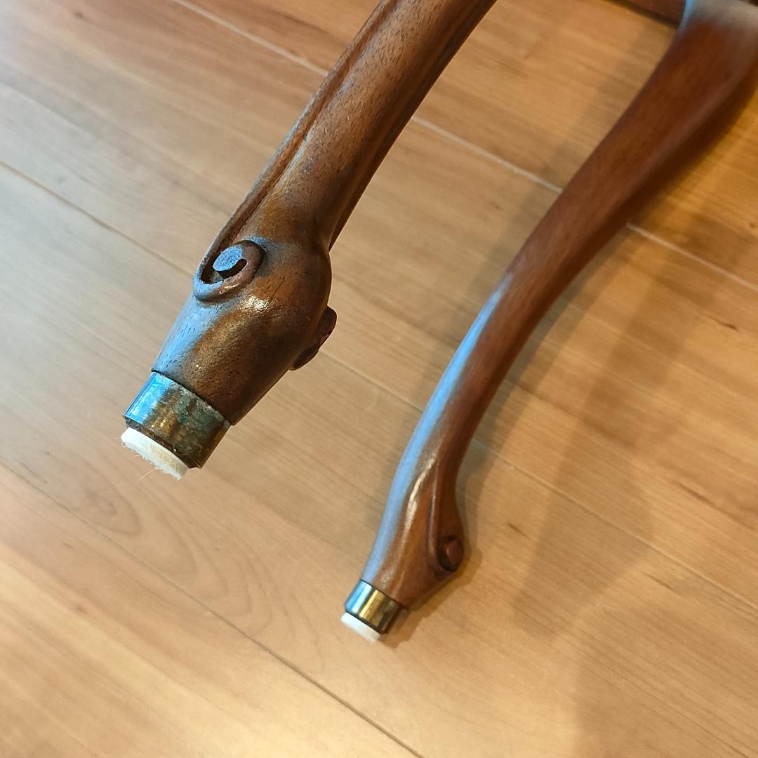 希少　アンティーク　ピアノ椅子　長椅子　猫脚　ベンチタイプ