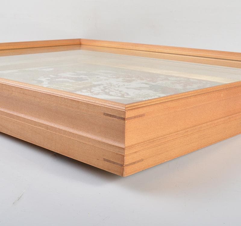 織額 京都西陣 長嶋成織物謹製 西陣織京額 平安絵巻 額装 C R4492C