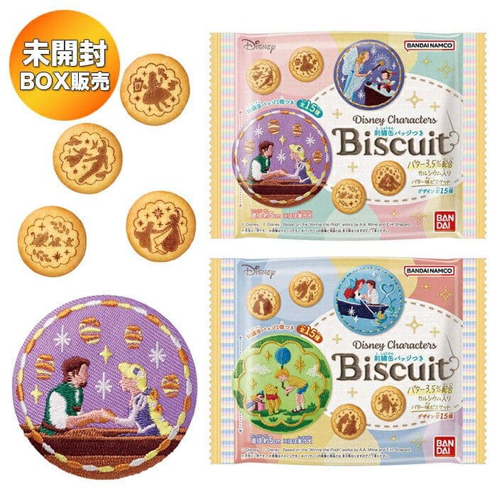 ディズニー刺繍缶バッジ 未開封12個セット 2BOX