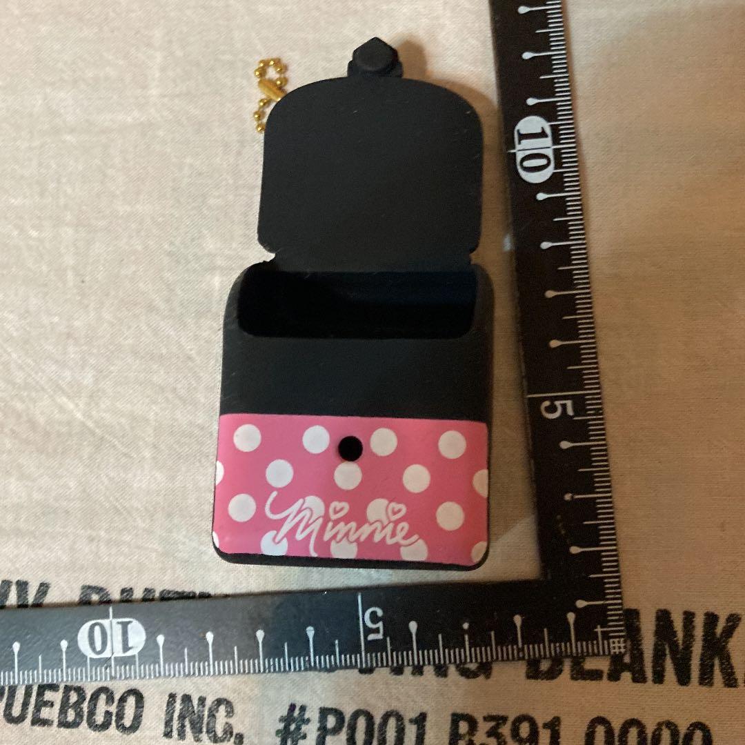 ミニー　キーホルダー　ラバー　バッグ　小物入れ　ディズニー　マウス　ピンク