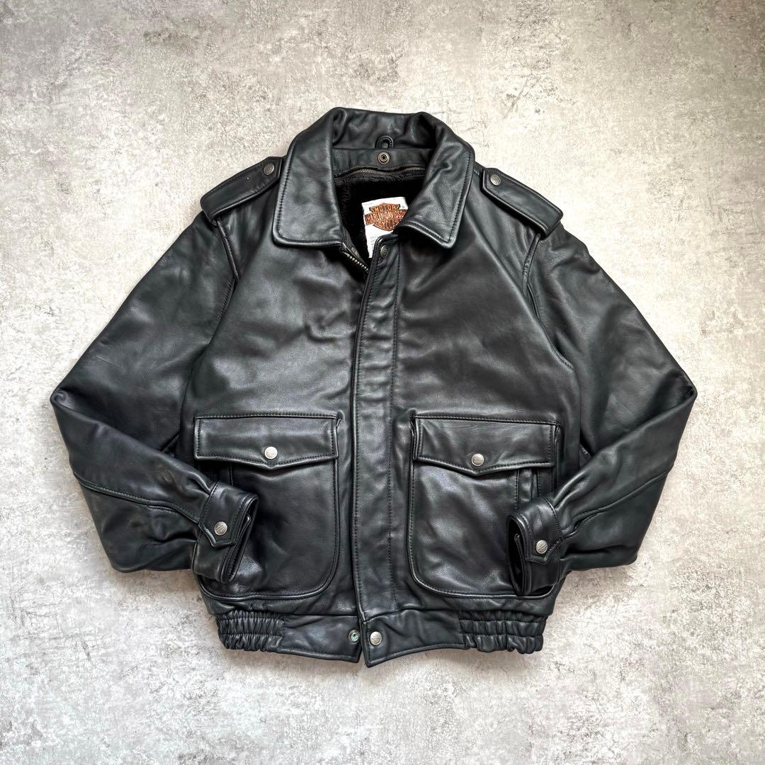 超希少】80s ハーレーダビッドソン フライトレザージャケットG-1 A-2