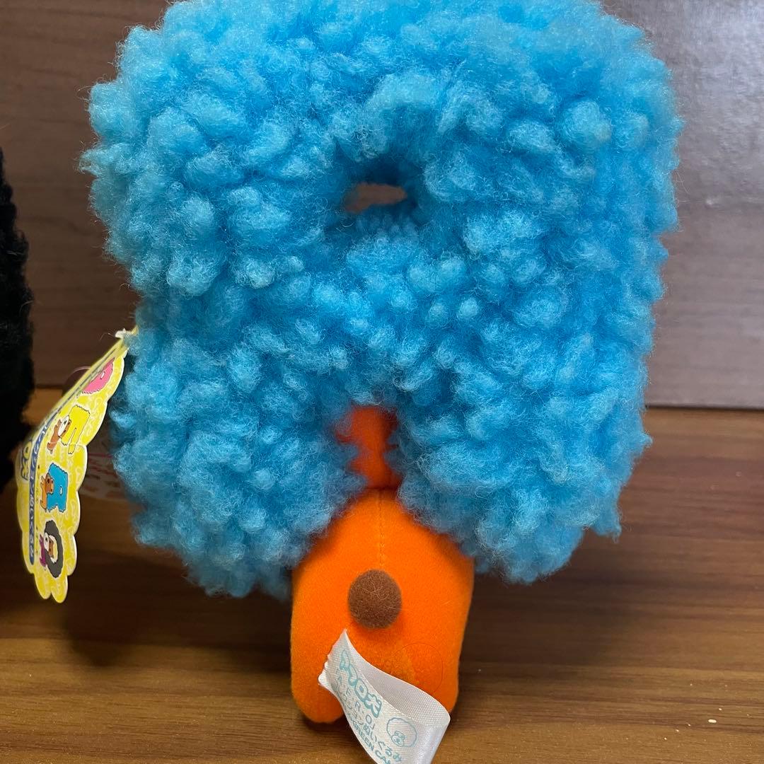 【希少】当時物AFRO アフロ犬 ぬいぐるみ 2体セット 紙タグ付
