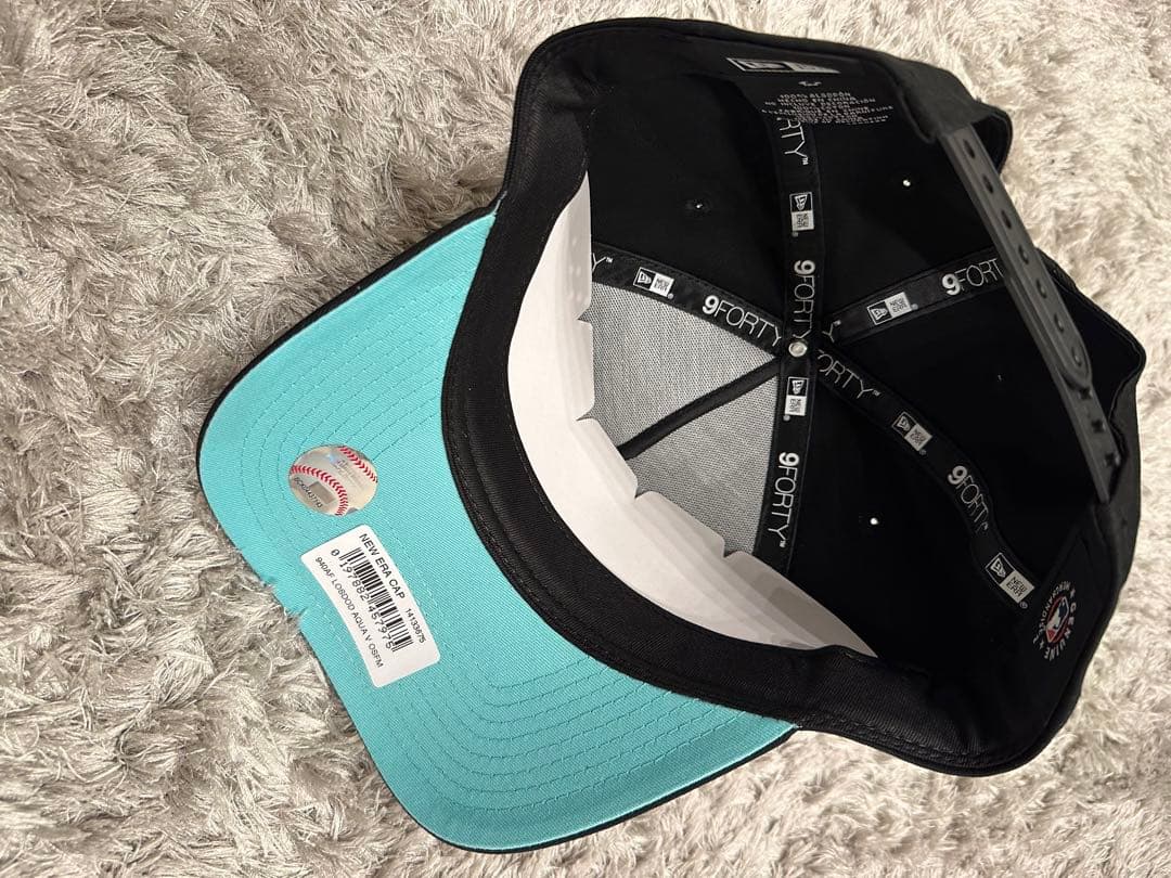 New Era ドジャース LA キャップ 黒・水色 ティファニーブルー 限定