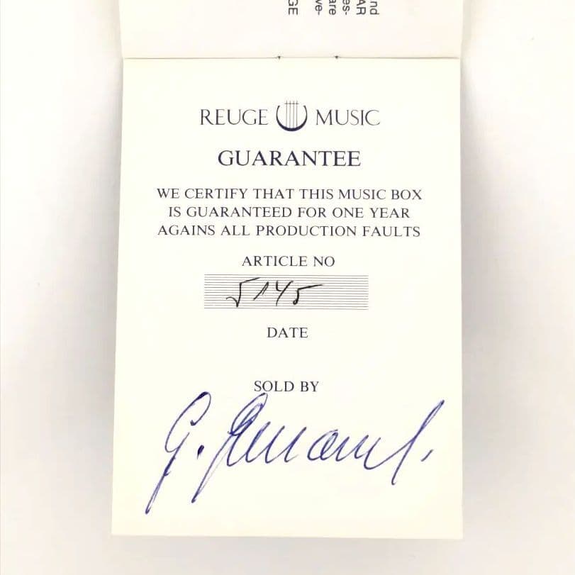 チョコミント リュージュ REUGE 50弁 4曲 スイス製 オルゴール