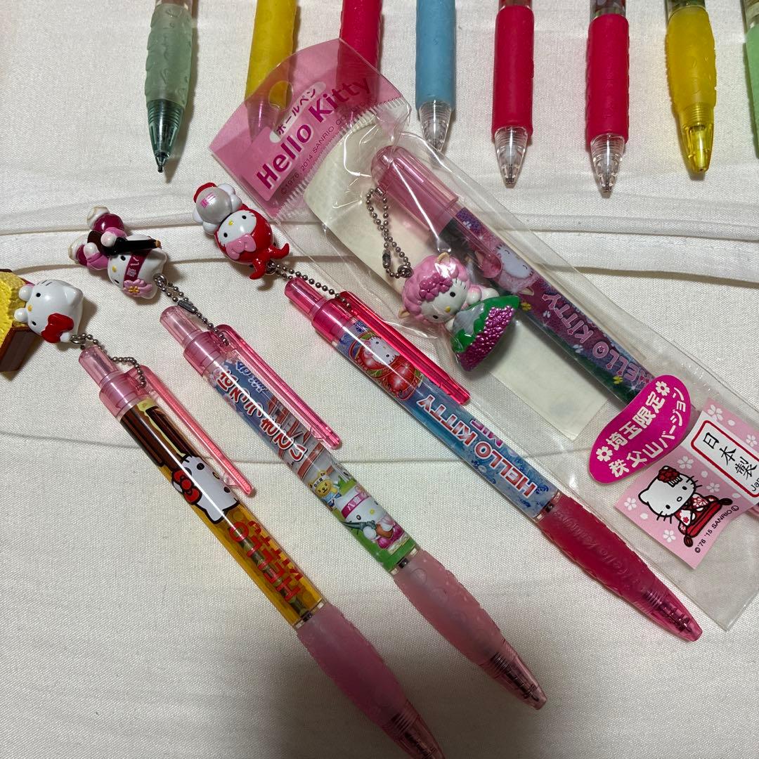 ご当地キティ シャーペン9本 レア ハローキティご当地ボールペン