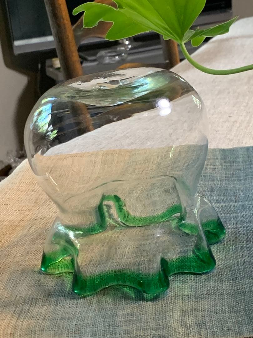 大正レトロ 金魚鉢 極美品 吹きガラス 上級品