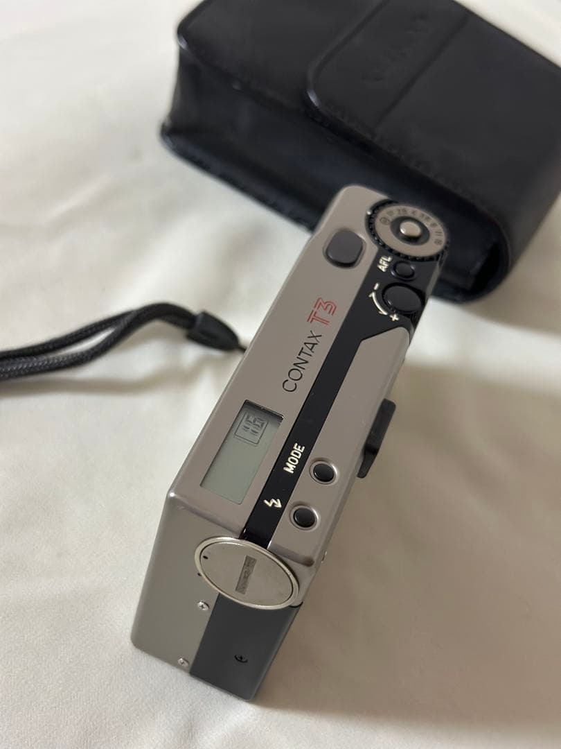 美品】箱・ケース・当時の値札付 CONTAX T3 フィルムカメラ シルバー