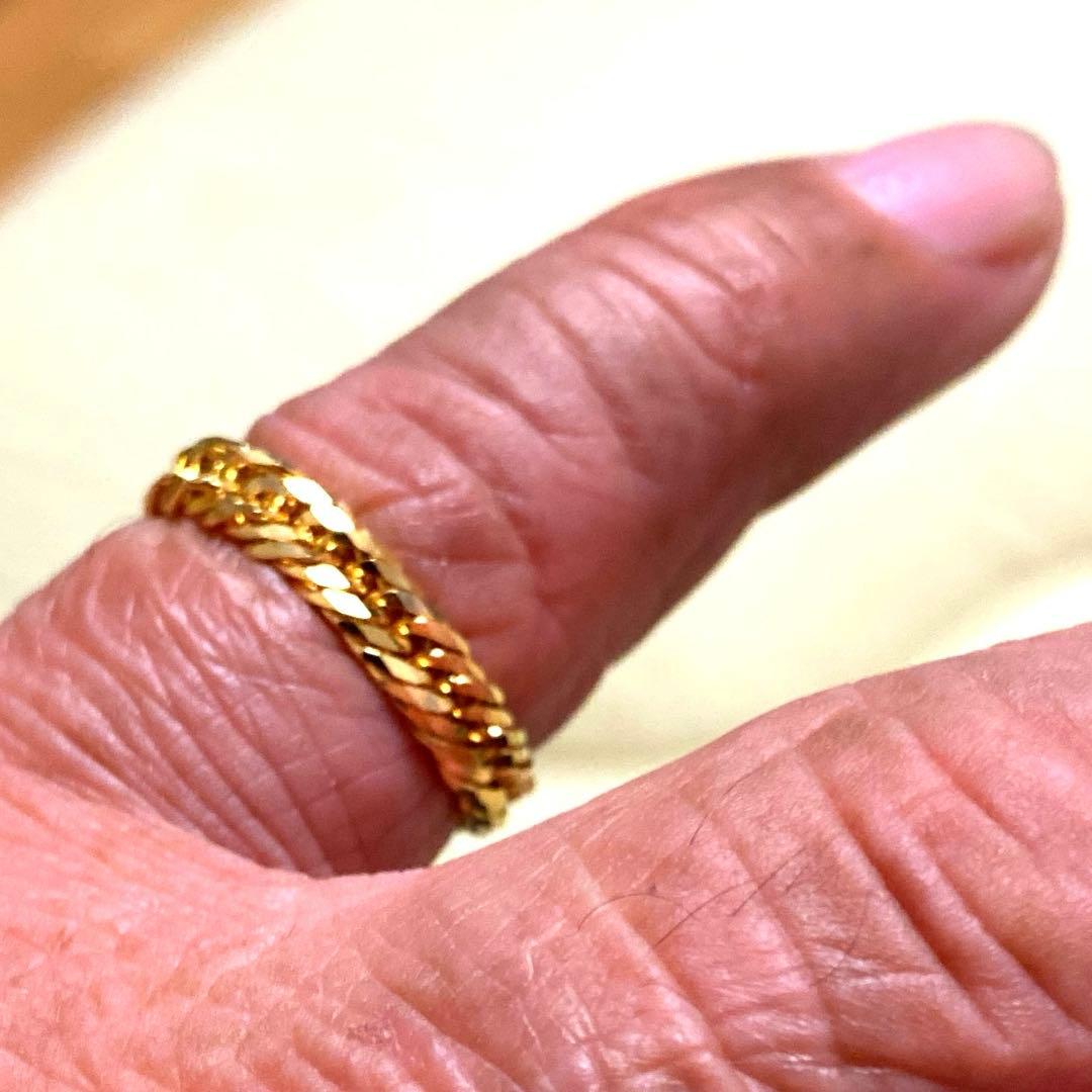 K18喜平　リング3.2g 新品未使用品　男女兼用　トリプル2面喜平