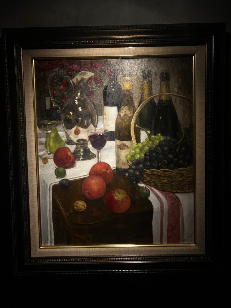 他の人発送×尾野裕一【静物】油彩画肉筆サインあり