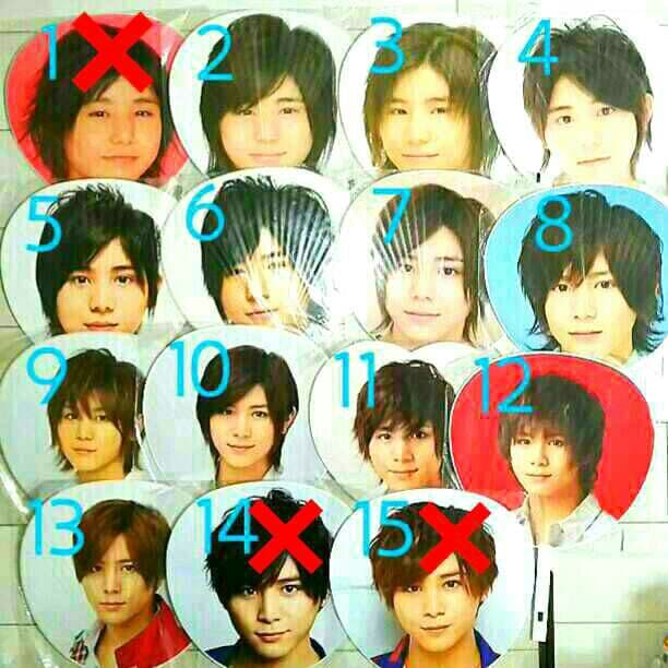 Hey!Say!JUMP 山田涼介 歴代 うちわ 12本セット