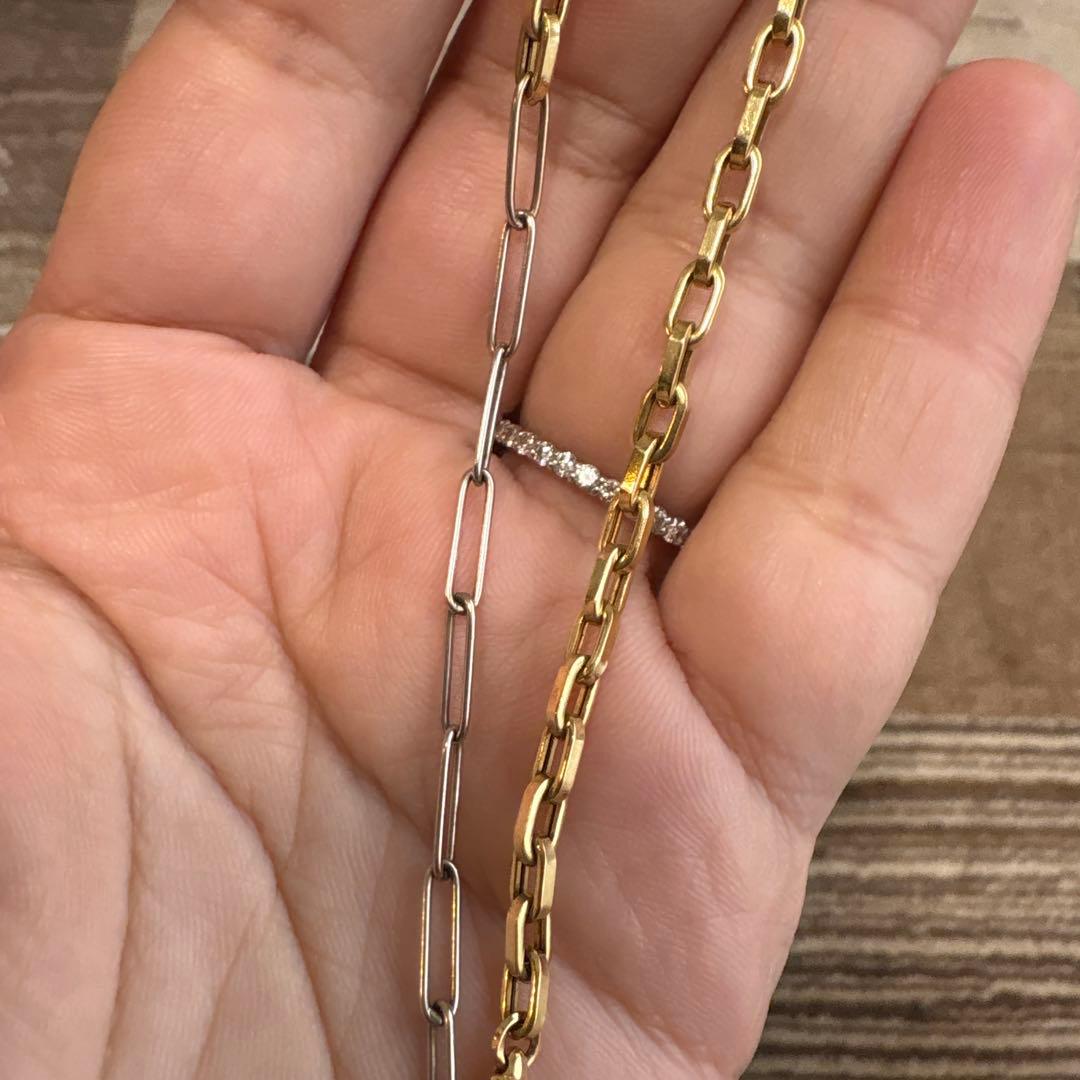 MILAMORE デュオチェーン Jr. アンクレット ダイヤモンド 18K - メルカリ