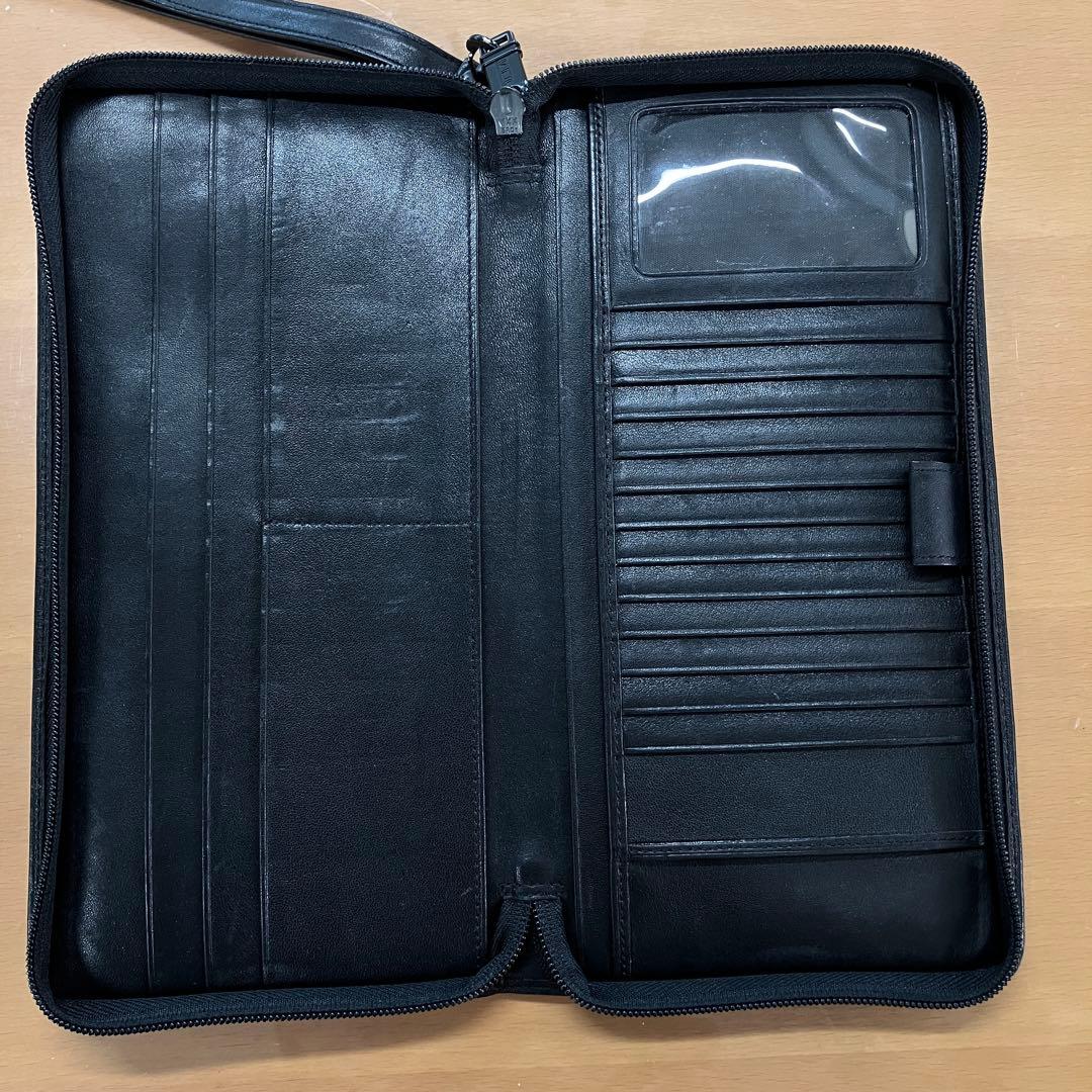 TUMI トゥミ オーガナイザー パスポートケース レザー長財布 黒 - メルカリ