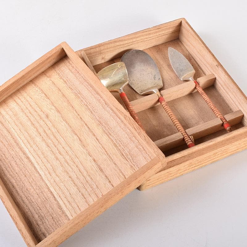 茶道具 金工師 木村清五郎造 南鐐 灰匙 三本組 約63g 共箱