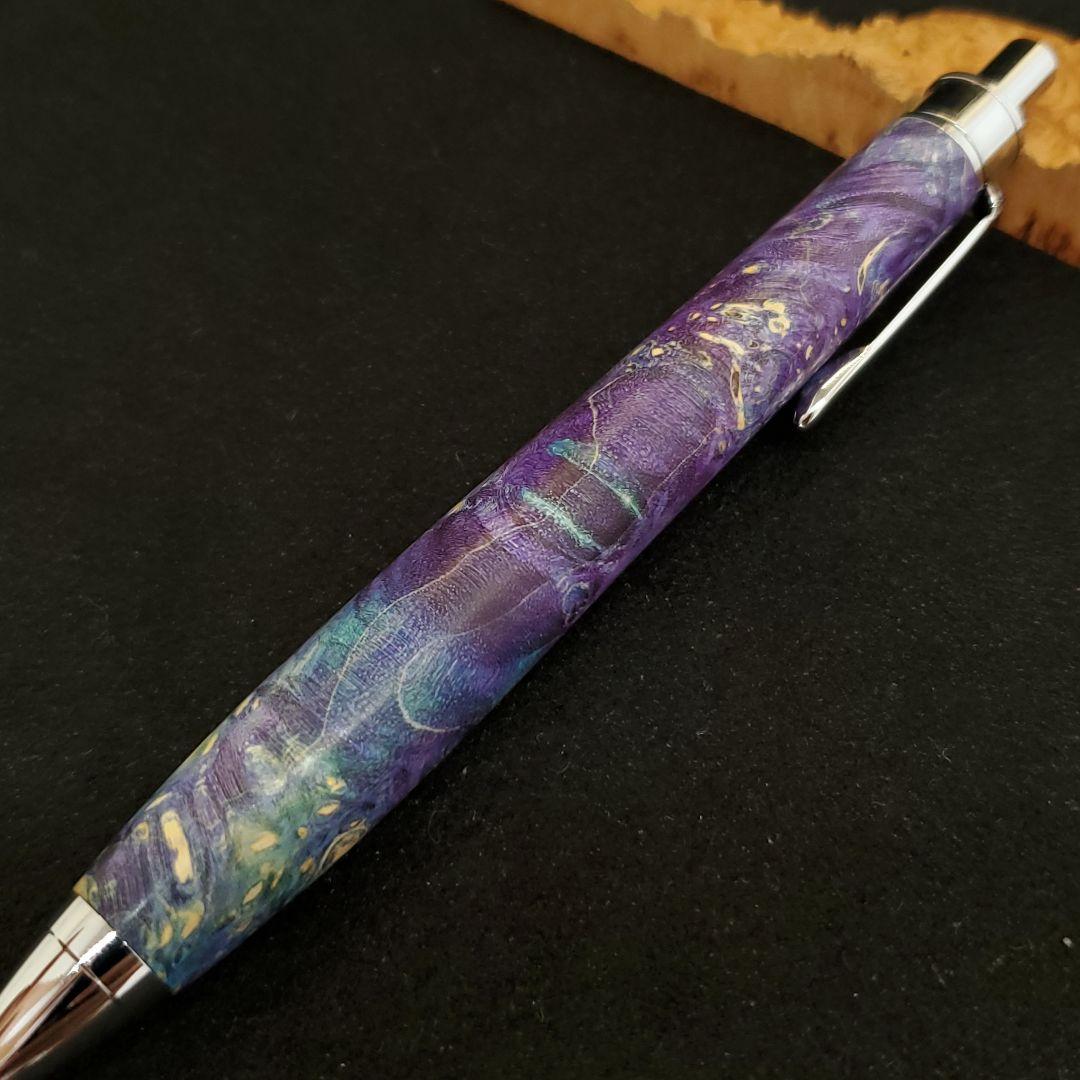 No.31ハンドメイド木軸シャーペンスタビライズドウッド