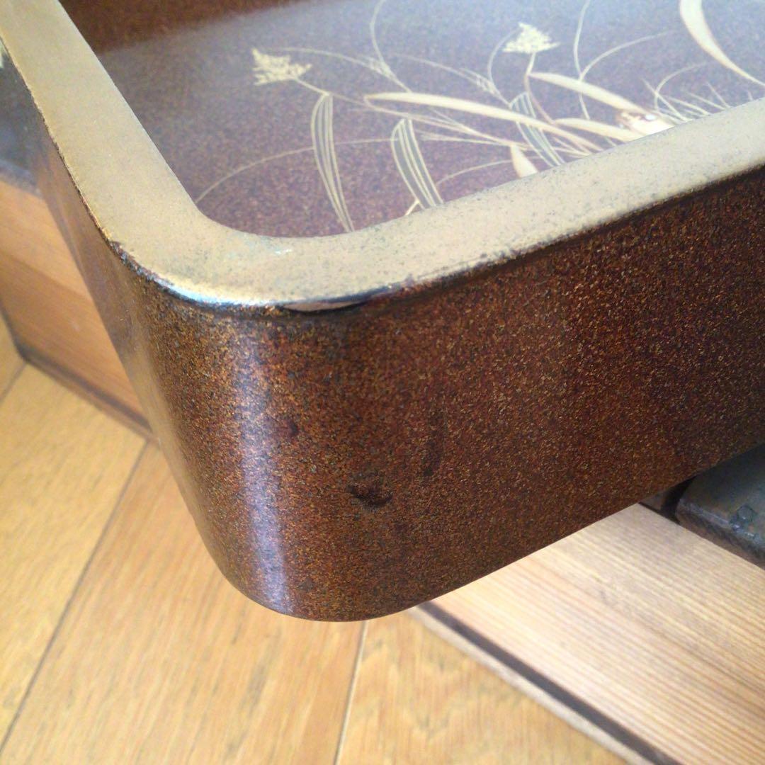 時代漆器 廣蓋 広蓋 骨董 蒔絵 螺鈿 昭和3年 共箱付き 2026年