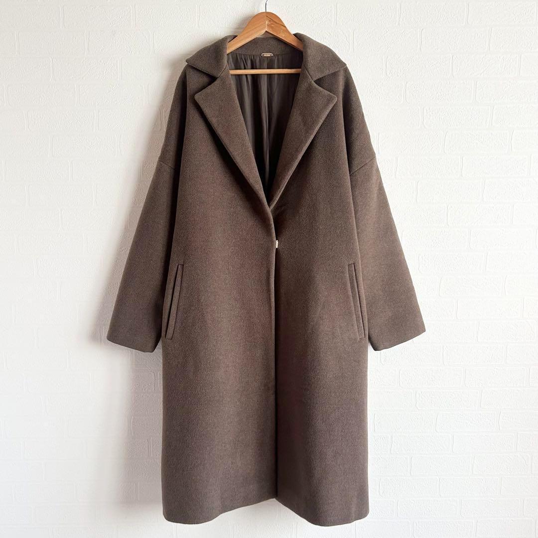 Deuxieme Classe victorianチェスターコート ブラウン