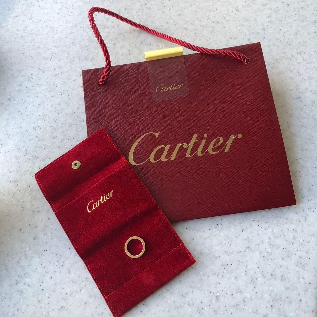 【値下げ】カルティエ　ラニエールリング　ピンクサファイア　48サイズ