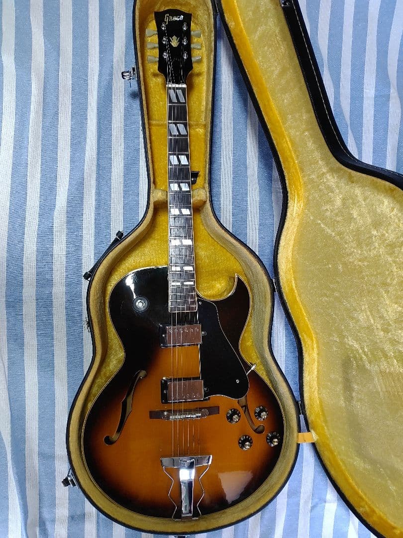 Greco S-50 グネコロゴの ES-175タイプの美品フルアコ少し難アリ