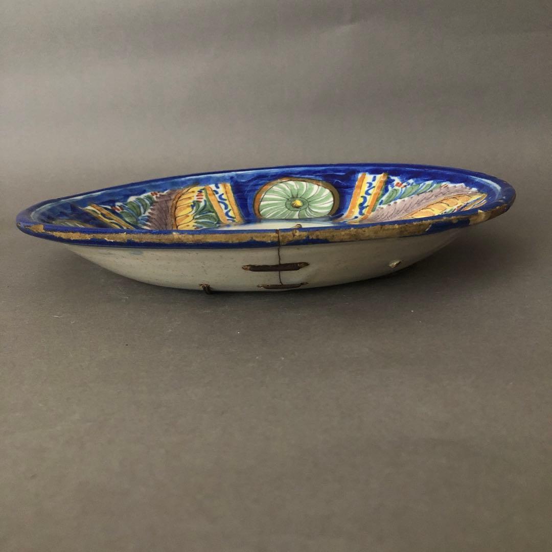 スペインアンティーク 絵皿 骨董