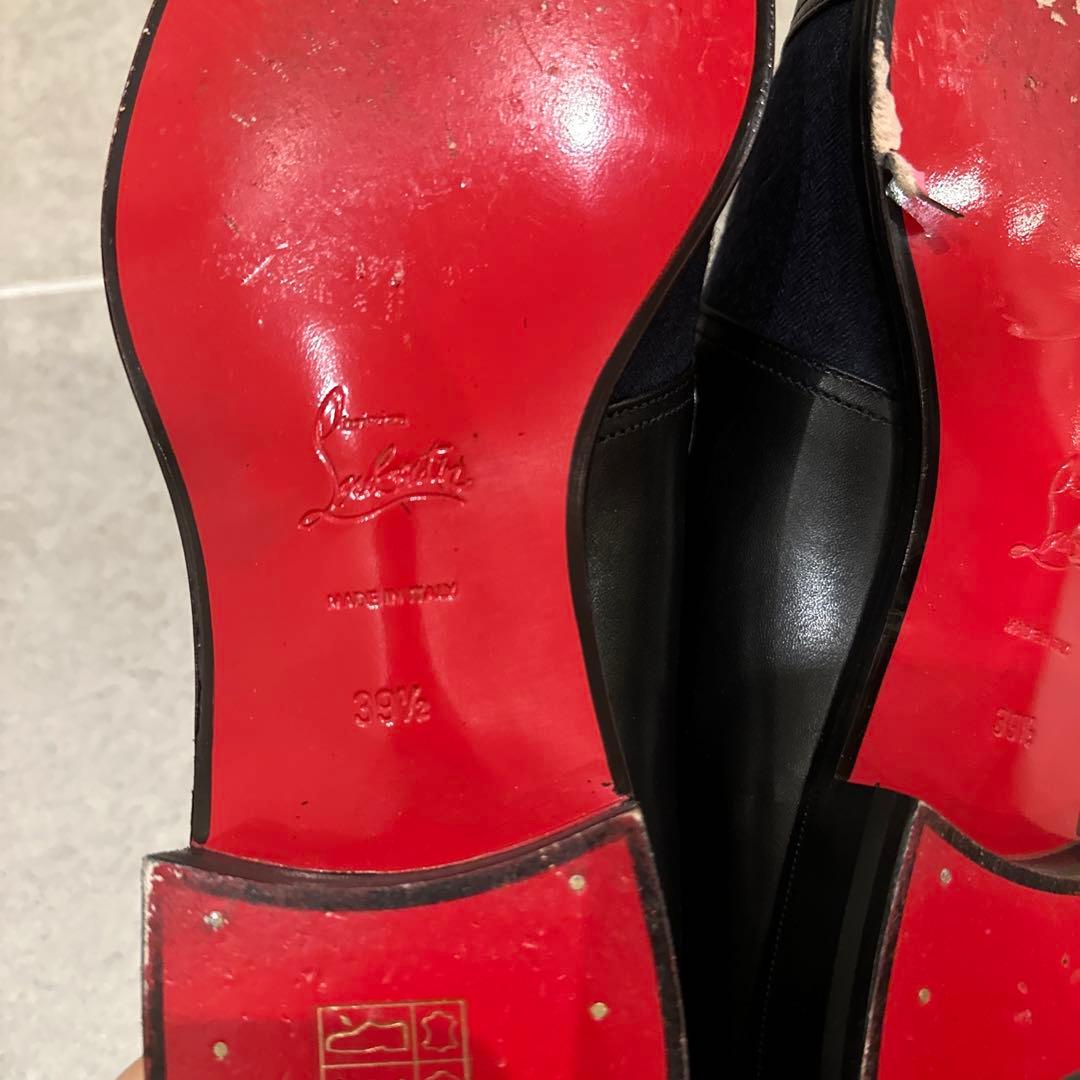K*o様 美品 クリスチャンルブタン 革靴 39ハーフ(24.5cm相当) ブラ