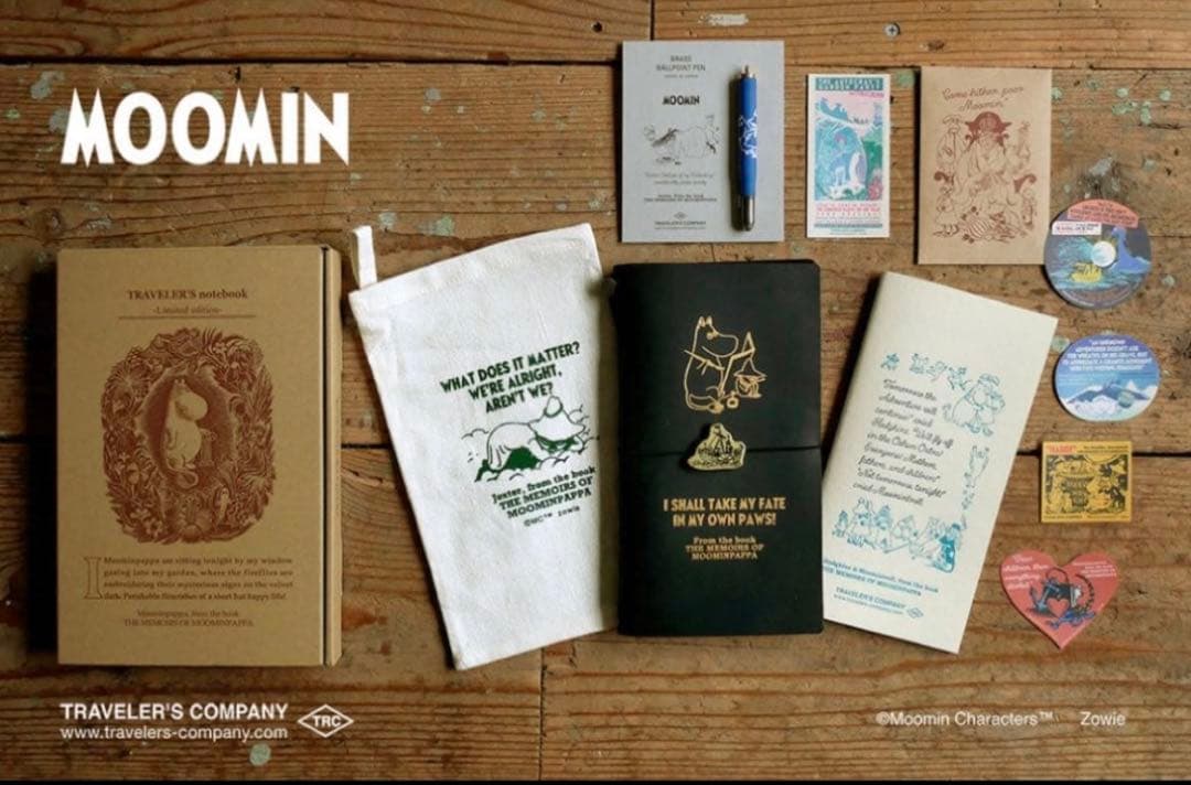 【新品未開封】MOOMINトラベラーズノート限定セット　ムーミンパパの思い出