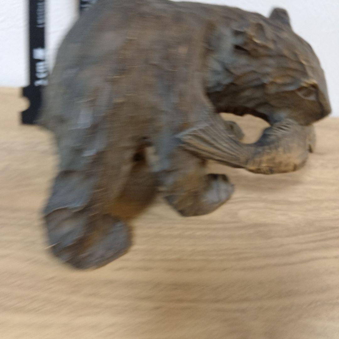 彫刻 アンティーク工芸品希少熊置物北海道民藝 木彫り熊 アイヌ