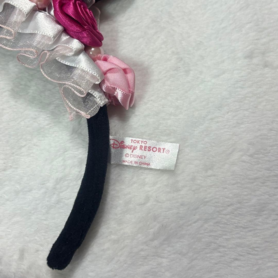 ディズニー カチューシャ バラ ピンク フリル ミニー パルパルーザ