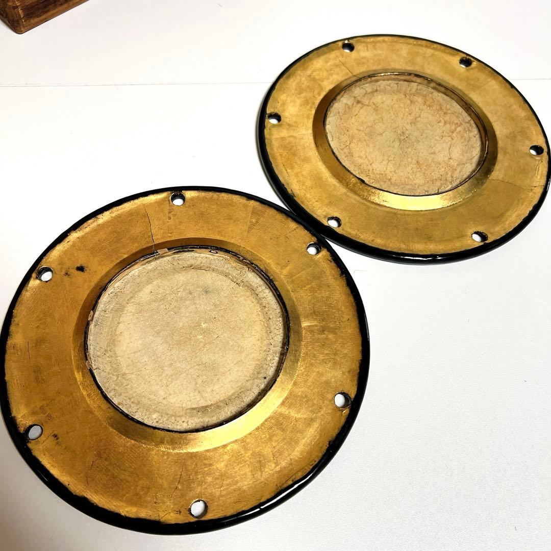 良品】鼓 蒔絵 小鼓 胴 和楽器 漆塗り 伝統芸能 能 歌舞伎 金彩