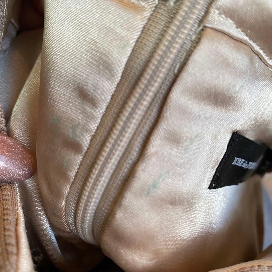 ローブドフルール グロッシー★フロントジッパー チェック柄ツイードミニドレス M