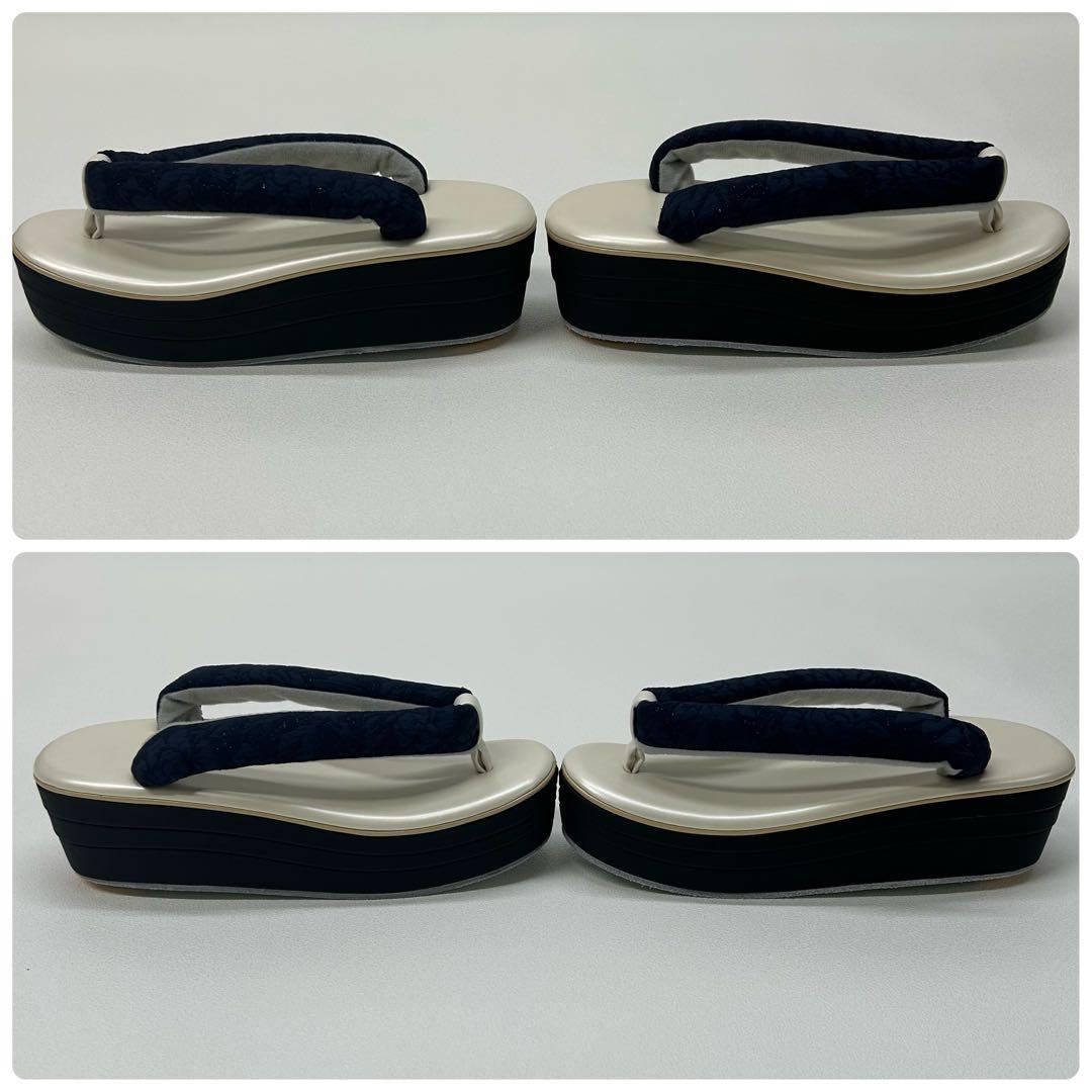 草履バッグセット　草履　バッグ紺　成人式　卒業式　新品　激安　0414②