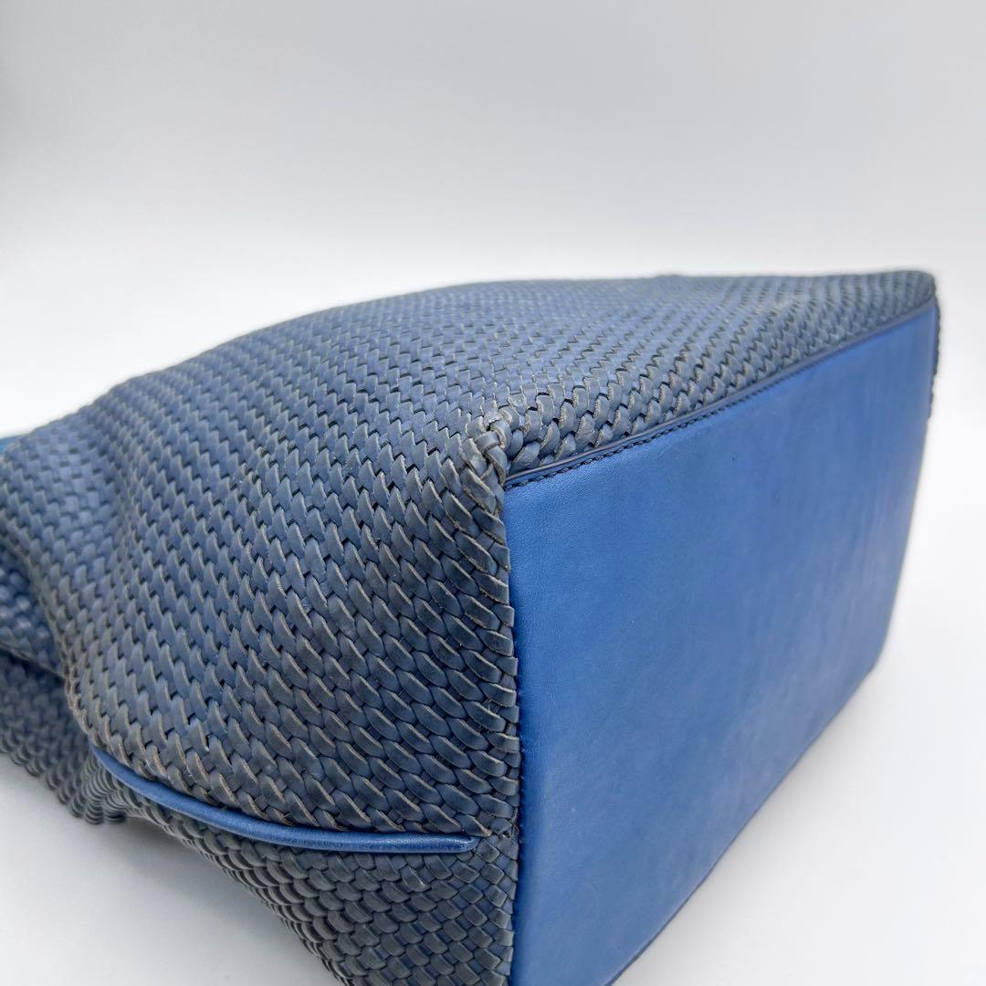 美品　トリーバーチ　ワンショルダーバッグ　編み込み　レザー　マックグロー　肩掛け