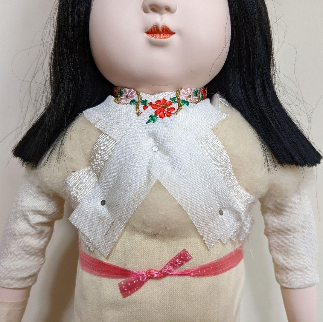市松人形 豊徳斎 元賀章介作 女の子 裸 ボディのみ 台付き 着せ替え