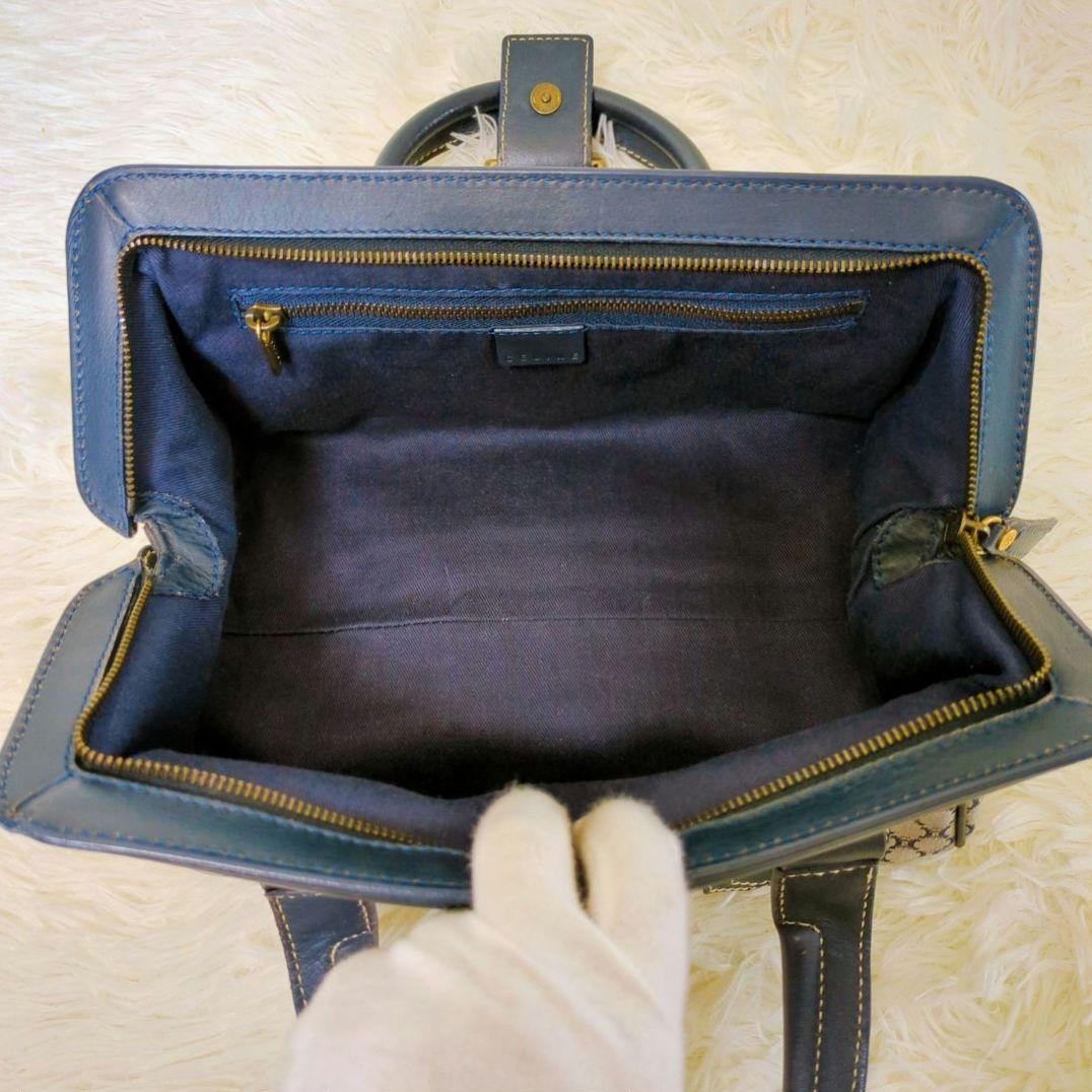 CELINE ハンドバッグ ドクターズバッグ ネイビー