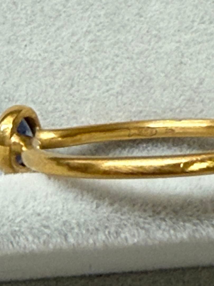 ★マリーエレーヌドゥタイヤック　タンザナイトのミニチュアプリンセスリング★