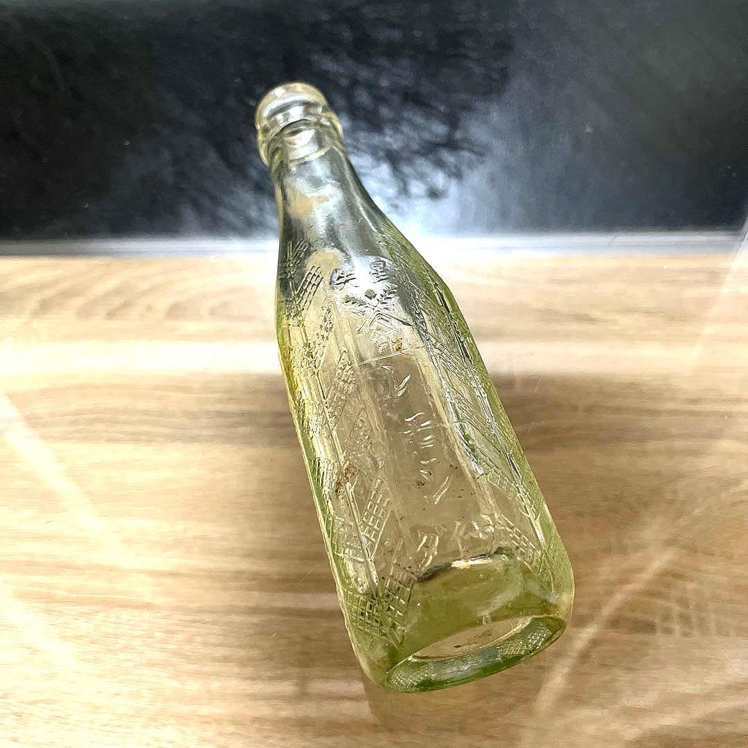 骨董 大正 炭酸飲料瓶 伊藤常三郎 星矢印※レモンサイダー 飴色ゆらゆら
