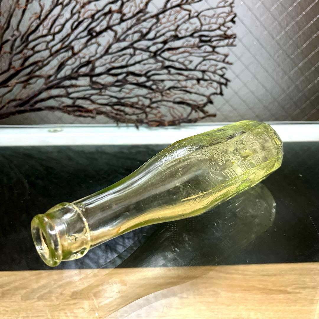 骨董 大正 炭酸飲料瓶 伊藤常三郎 星矢印※レモンサイダー 飴色ゆらゆら瓶