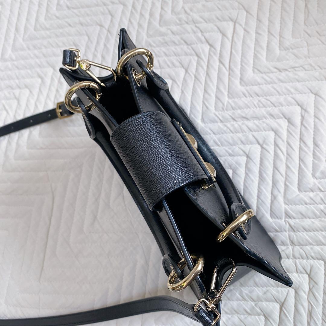 【美品】FURLA ベラ サッチェル 2WAY ショルダー ハンドバッグ