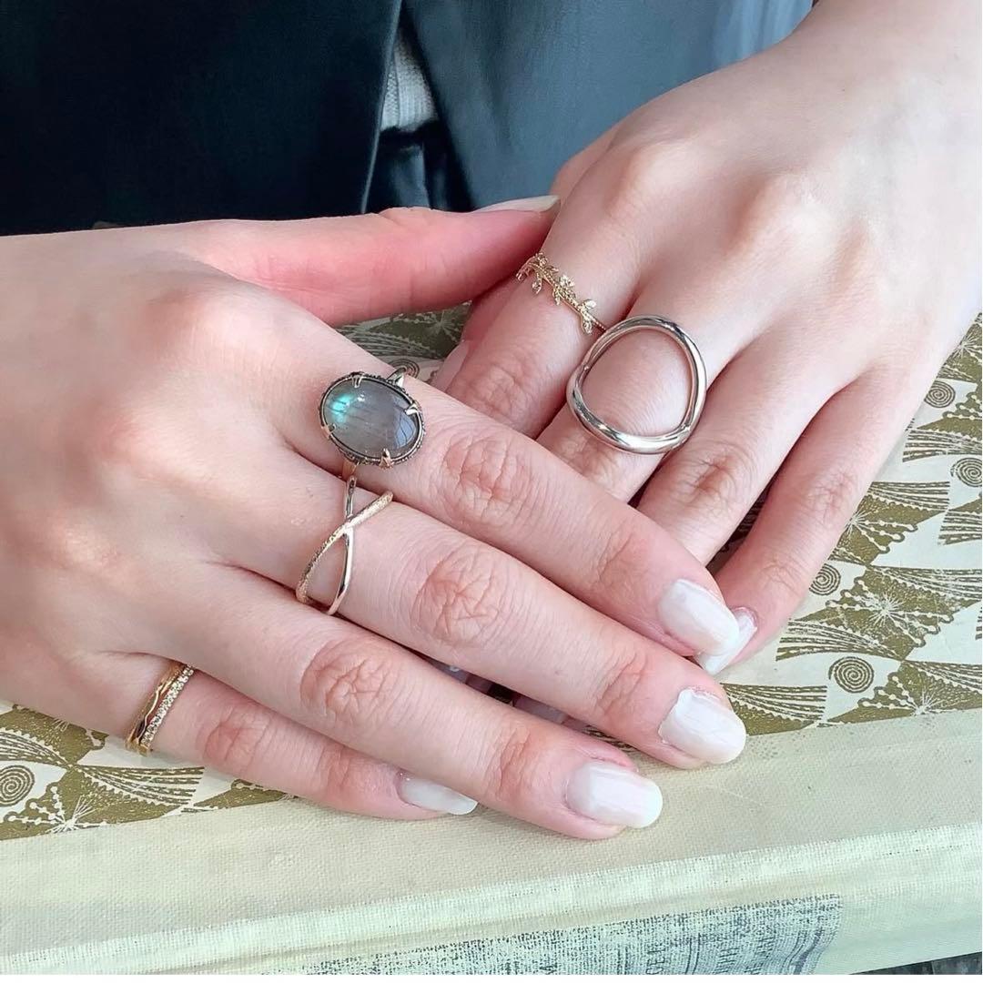 アガット シルバー クロス リング 13号